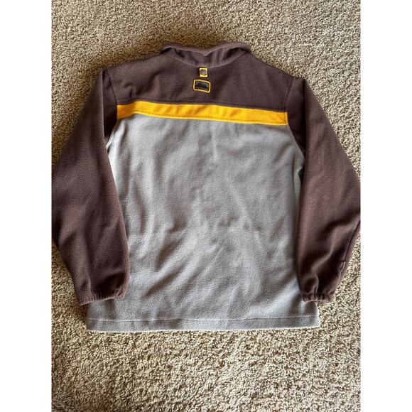 New Balance Winter Sport 18/20 Youth XL Adult M Gray Brown Yellow Fleece Jacket - Picture 4 of 8